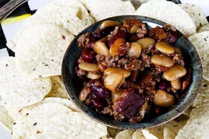 Barbecue Beef Bacon and Bean Casserole for #MakeAheadMondays | www.foodiewithfamily.com