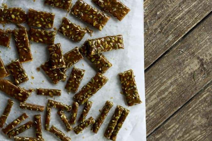 Salted Pepita Brittle | www.foodiewithfamily.com