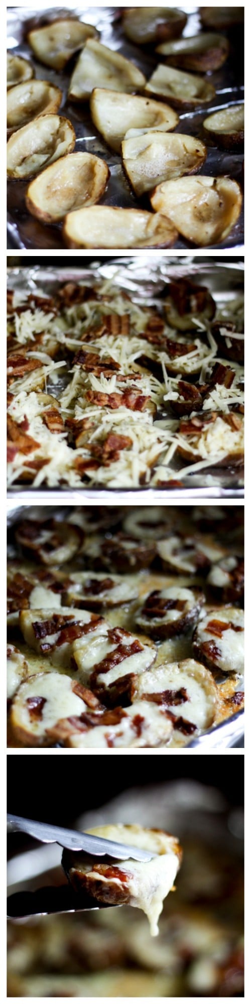 Extreme Bacon Potato Skins on www.foodiewithfamily.com and how to win a year's supply of bacon