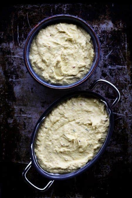 Baked Ricotta Appetizer: This rich, savoury, warm cheese dip with a light, airy, souffle-like texture can't be beat for any occasion!