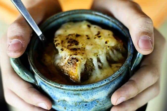 French Onion Soup from Slow Cooker Caramelized Onions at www.foodiewithfamily.com