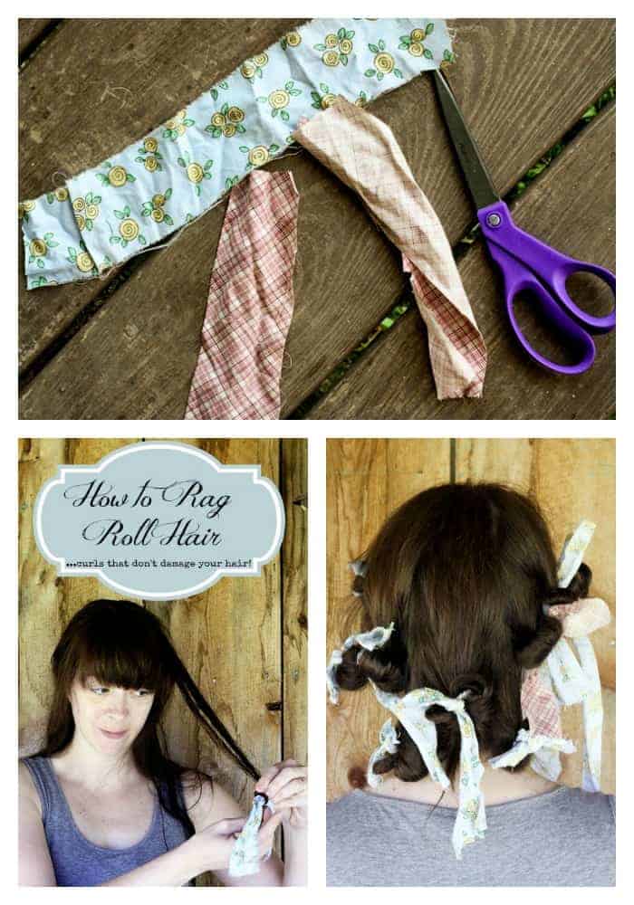 How to Rag Roll Your Hair natural looking curls that don t damage
