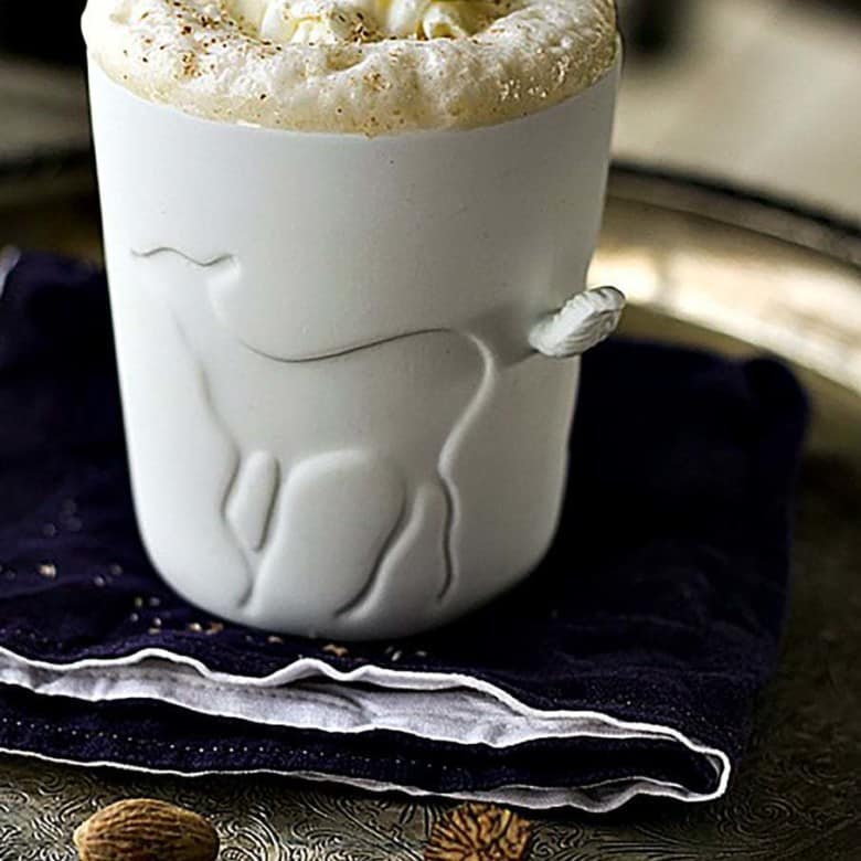 Starbucks like Creamy frothy Eggnog Chai Latte from foodiewithfamily.com