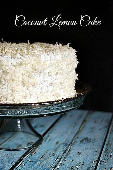 Coconut Lemon Cake at foodiewithfamily.com