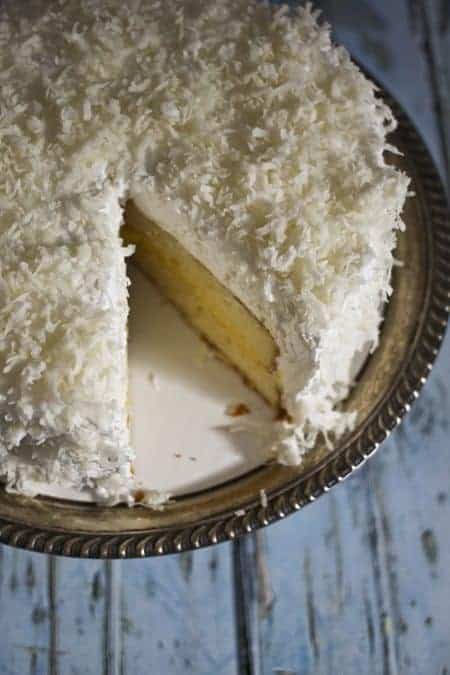 Coconut Lemon Cake at www.foodiewithfamily.com