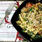 Chicken Sausage, Kale, and Mushroom One Pot Pasta foodiewithfamily.com #onepot #pasta