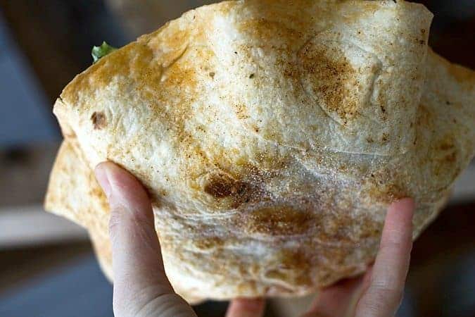 Crispy Cool Ranch Baked Tortilla Salad Bowls at foodiewithfamily.com