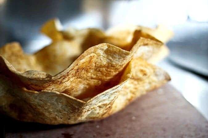 Cool Ranch Baked Tortilla Salad Bowls foodiewithfamily.com