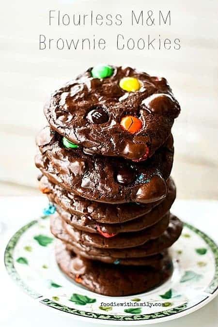 m&m brownie