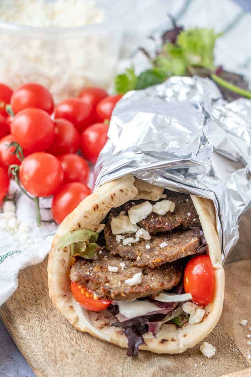 Homemade Gyro Meat and Gyros Foodie with Family