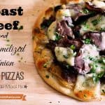 Roast Beef Caramelized Onion Naan Pizzas 10 Minute Meal Fix from foodiewithfamily.com
