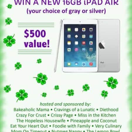 iPAD Air Giveaway www.foodiewithfamily.com