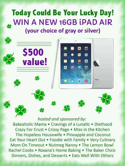 iPAD Air Giveaway www.foodiewithfamily.com