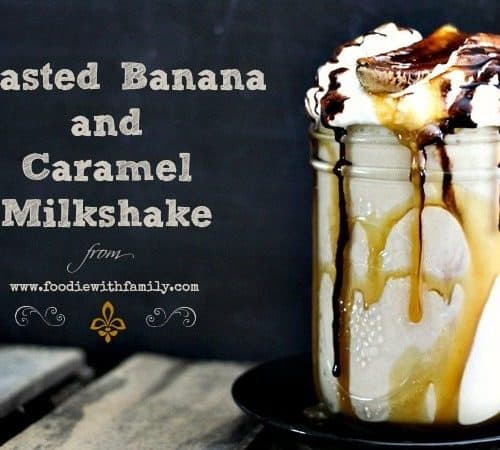 Roasted Banana And Caramel Milkshake