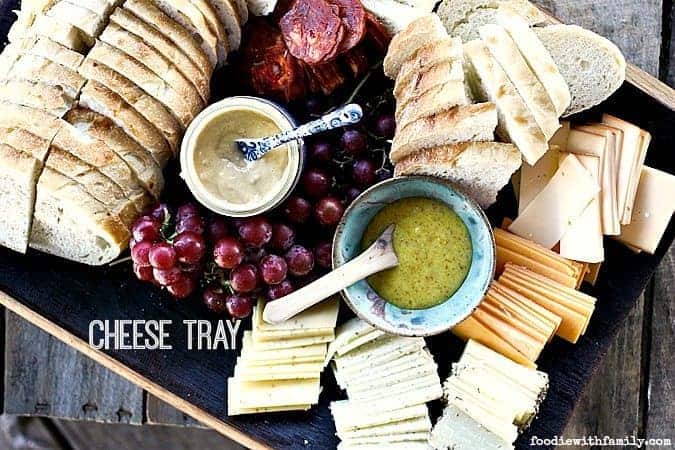 How to put together a Cheese Tray for appetizers or a light summer meal. foodiewithfamily.com