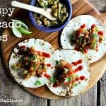Crispy Avocado Tacos with Grilled Pineapple Relish from foodiewithfamily.com