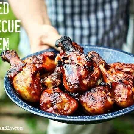 The Evil Genius's Soked Barbecue Chicken. #CookingWithEngineers Two-stage smoking and grilling process. foodiewithfamily.com