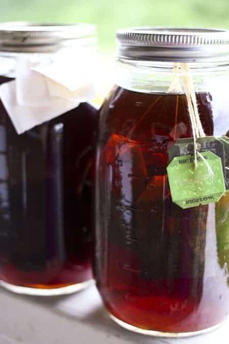 Shaken Iced Tea {Starbucks Knockoff} and Iced Tea Concentrate from foodiewithfamily.com