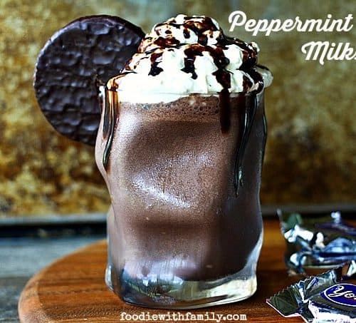 Peppermint Patty Milkshakes A Blendtec Giveaway