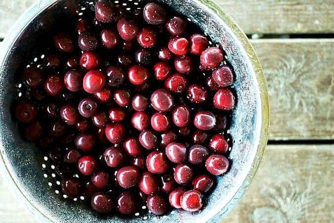 Dark Sweet Cherries for pickling from foodiewithfamily.com