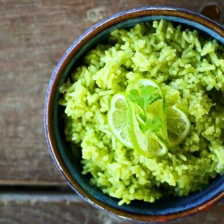 Fragrant, flavourful, bright, vibrant, and green; this simple Scallion Cilantro Lime Rice side dish will knock your socks off. Prepare to swoon.