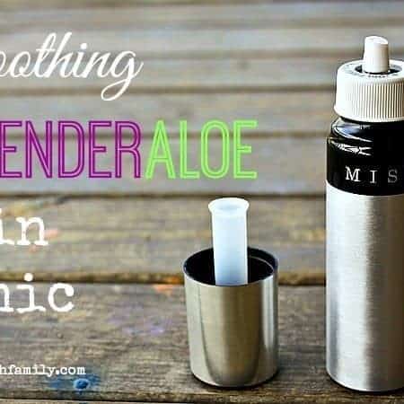 Soothing Lavender Aloe Skin Tonic for irritated or sunburned skin! foodiewithfamily.com