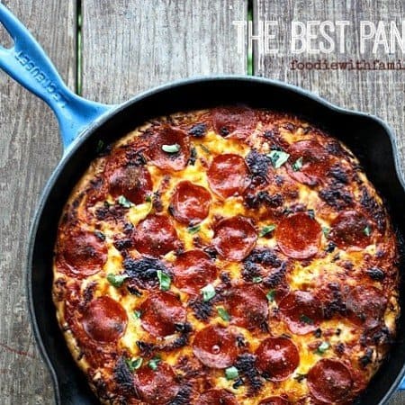 The Best Pan Pizza {super easy!} How and why it works and the best recipe to use!