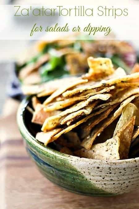 Za'atar Tortilla Strips for Salads and Snacks