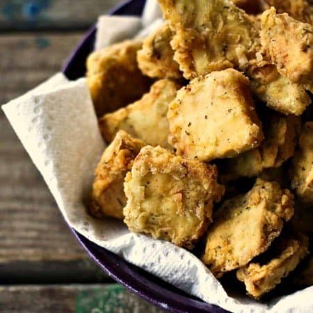 Chicken Fried Eggplant from foodiewithfamily #Vegetarian