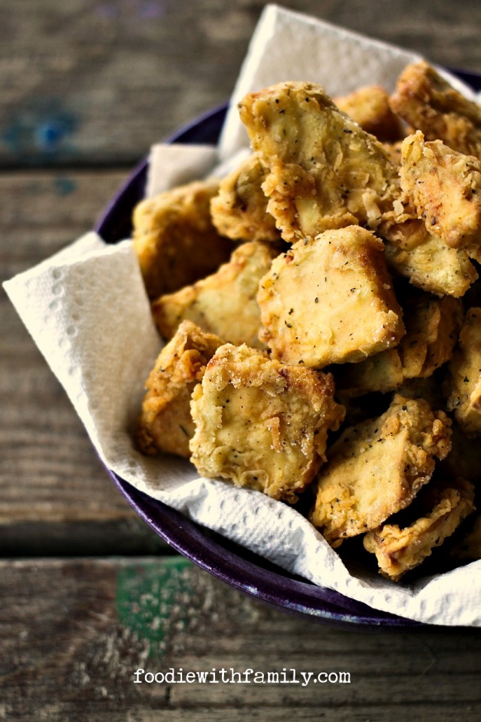 Chicken Fried Eggplant from foodiewithfamily #Vegetarian