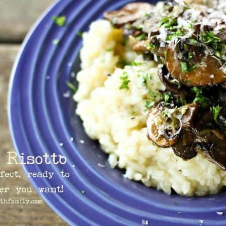 Basic Risotto tutorial with topping ideas from foodiewithfamily.com