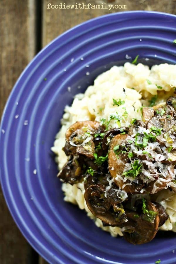Basic Risotto tutorial with Topping ideas from foodiewithfamily.com