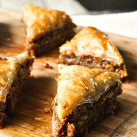 Cardamom Pistachio Baklava from foodiewithfamily.com