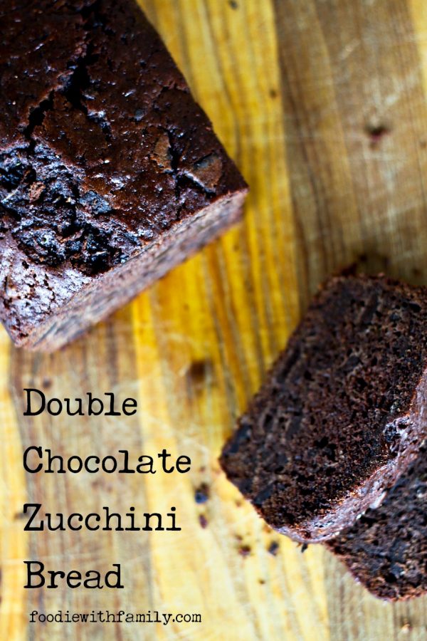 Double Chocolate Chunk Zucchini Bread from foodiewithfamily.com