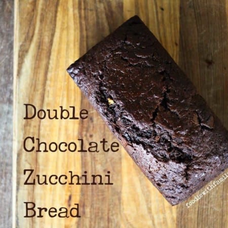 Double Chocolate Chunk Zucchini Bread from foodiewithfamily.com