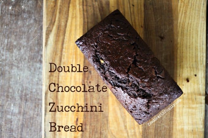 Double Chocolate Chunk Zucchini Bread from foodiewithfamily.com