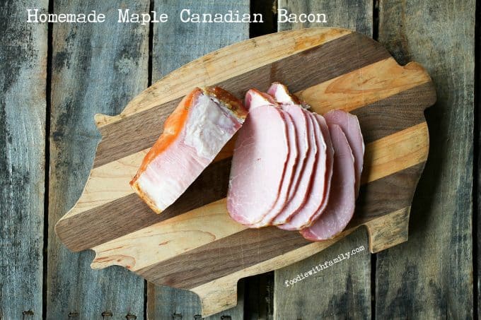 Homemade Maple Canadian Bacon {smoker optional!} from foodiewithfamily.com