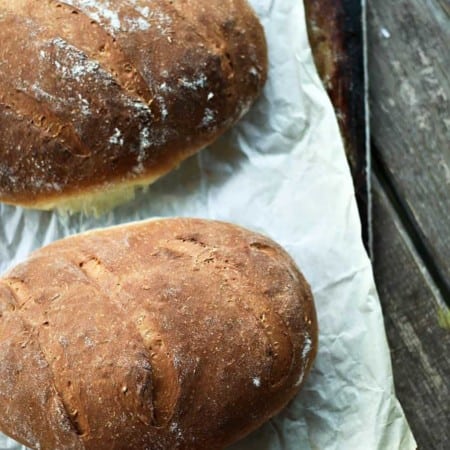 One Hour Swedish Limpa: slightly sweet Swedish rye bread scented lightly with orange zest and fennel seed. This is the ultimate toasting bread and it is made -start to finish- in one hour!