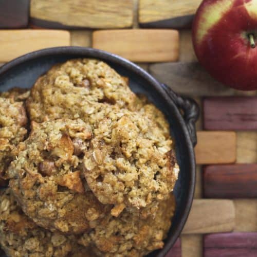 Caramel Apple Oatmeal Cookies
