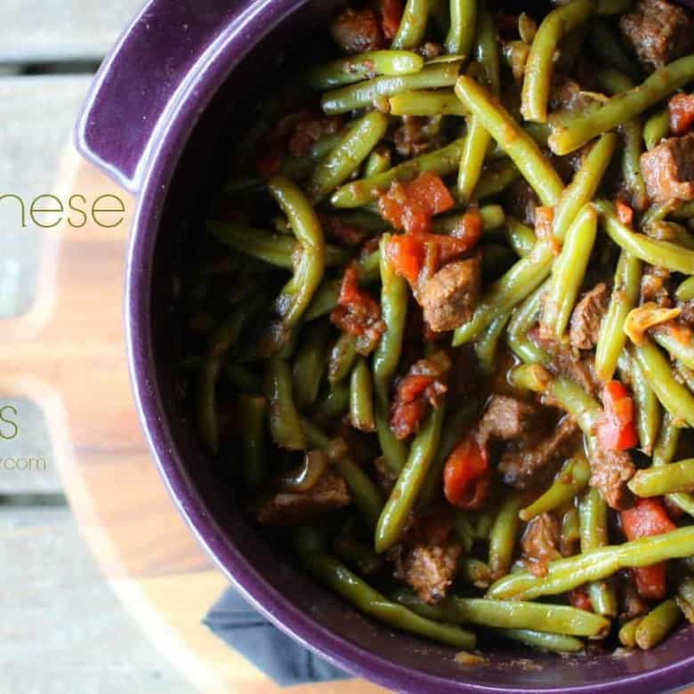 Lebanese Beef and Beans. Slow cooked,fragrant stew with luscious spices from foodiewithfamily.com!