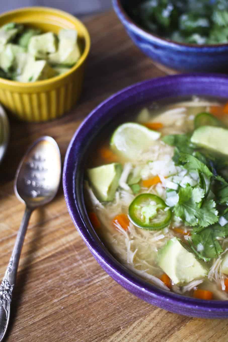 My mom had her homemade chicken soup on deck for whenever one of