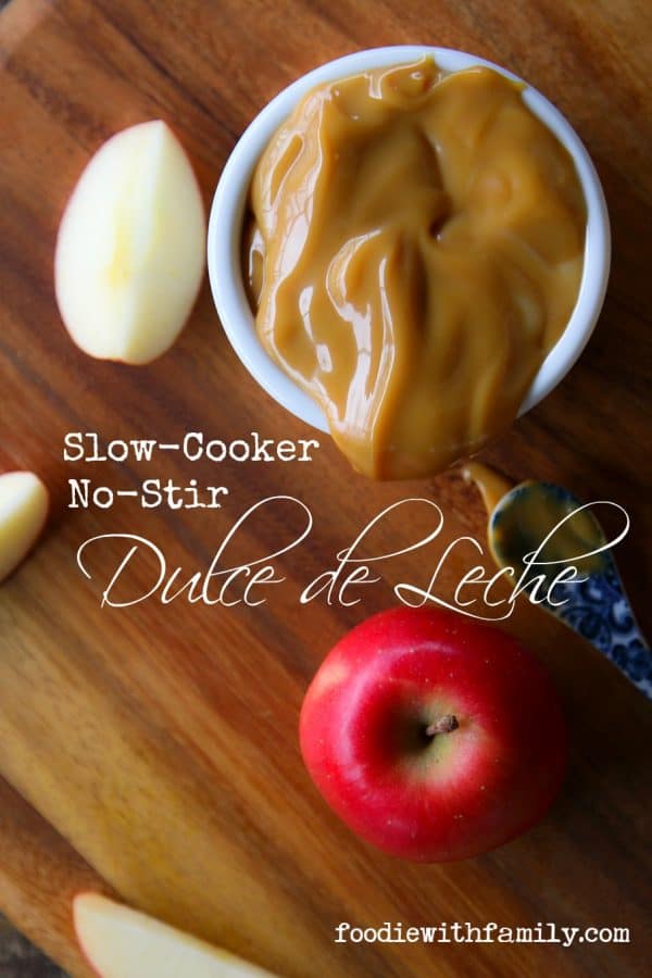 Dulce de leche made in the slow-cooker in jars. No stirring, no cans! foodiewithfamily.com