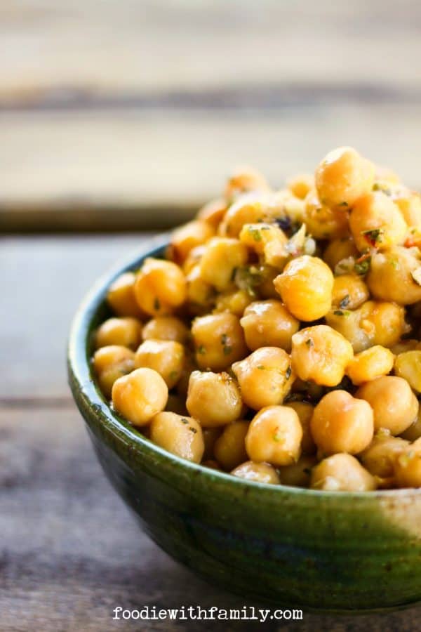 Marinated Chickpea Salad from foodiewithfamily.com