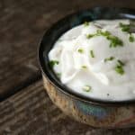 Creamy Roasted Garlic Cauliflower Puree makes a great year 'round side dish (or sauce for other vegetables!) from foodiewithfamily.com