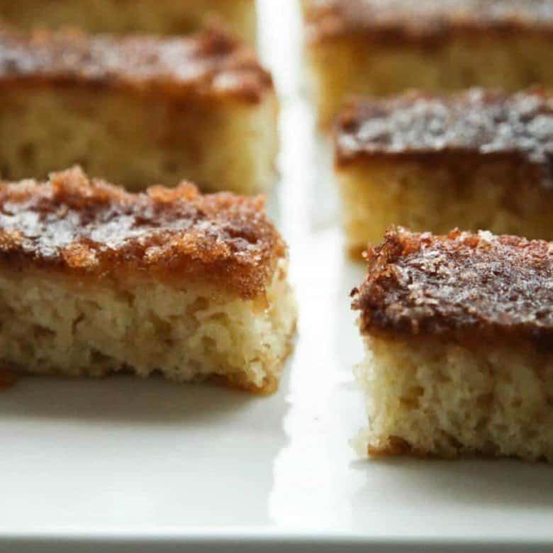 Buttery, tender, indulgent Cinnamon Toast Cake from foodiewithfamily.com