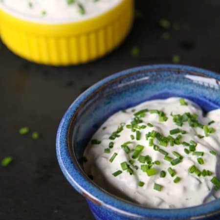 Easy Bleu Cheese Dip or Dressing from foodiewithfamily.com