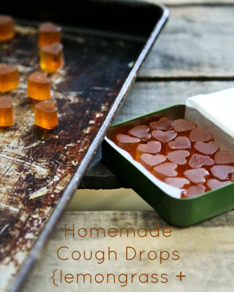 Homemade Cough Drops {lozenges} with lemongrass + ginger from foodiewithfamily.com