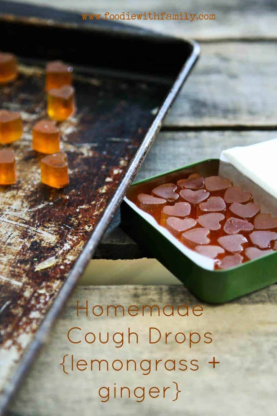 Homemade Cough Drops Lemongrass Ginger
