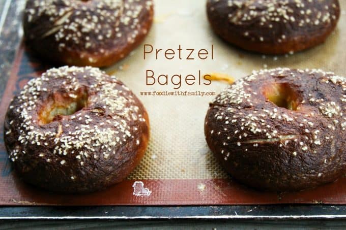 Homemade Pretzel Bagels from foodiewithfamily.com