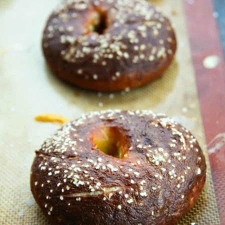 Homemade Pretzel Bagels from foodiewithfamily.com